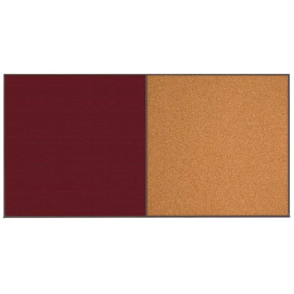 Enclosed Corkboard, 1 Door, 18"x24", 4" Fra